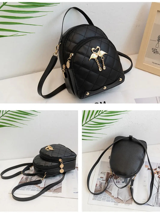 Cute Mini Backpack for Women – PU Leather Crossbody & Shoulder Bag