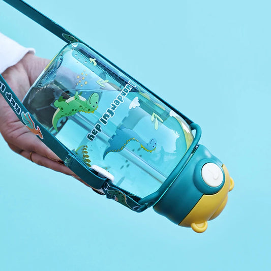 Kids Water Bottle Straw Spill Proof & Easy to carry