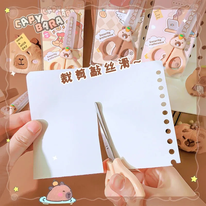 Capybara Scissors Set for School - Cute & Practical