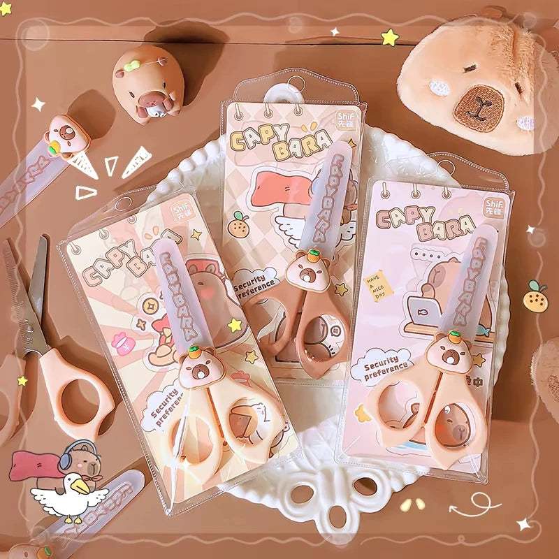 Capybara Scissors Set for School - Cute & Practical