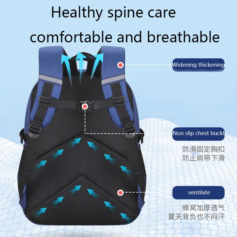 Kids Astronaut Backpack – Waterproof School Bag for Boys (Ages 7-13)