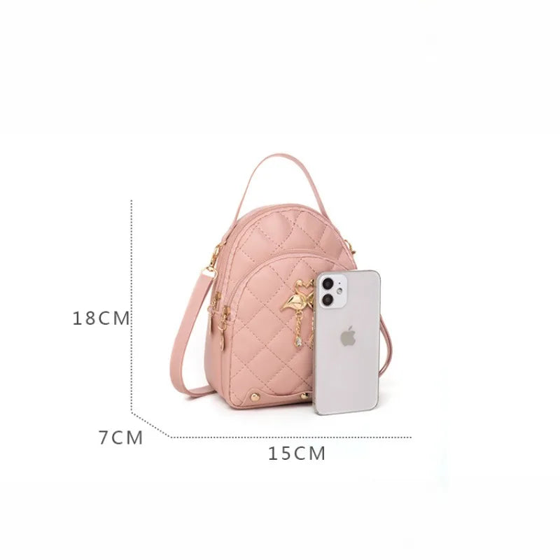 Cute Mini Backpack for Women – PU Leather Crossbody & Shoulder Bag