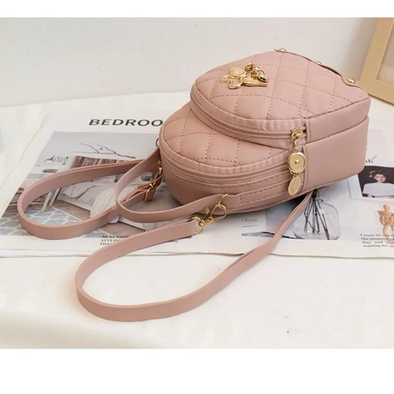 Cute Mini Backpack for Women – PU Leather Crossbody & Shoulder Bag