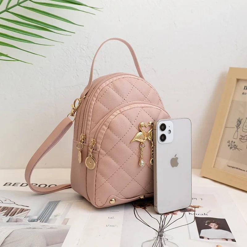 Cute Mini Backpack for Women – PU Leather Crossbody & Shoulder Bag