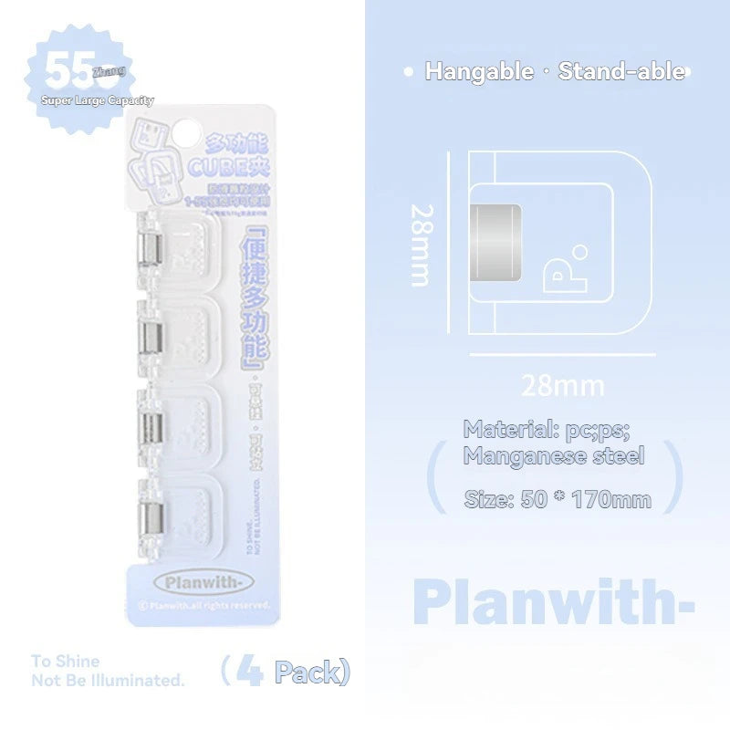 Multifunctional Mini Folder Clips – Cute Back-to-School Paper Organizer (Set of 4-6)