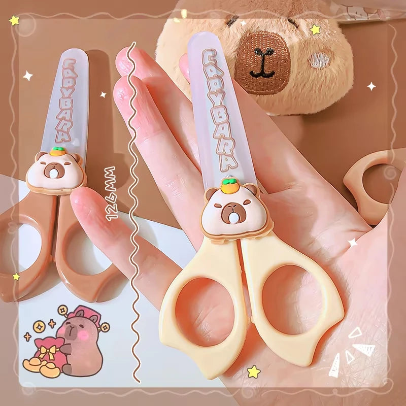 Capybara Scissors Set for School - Cute & Practical