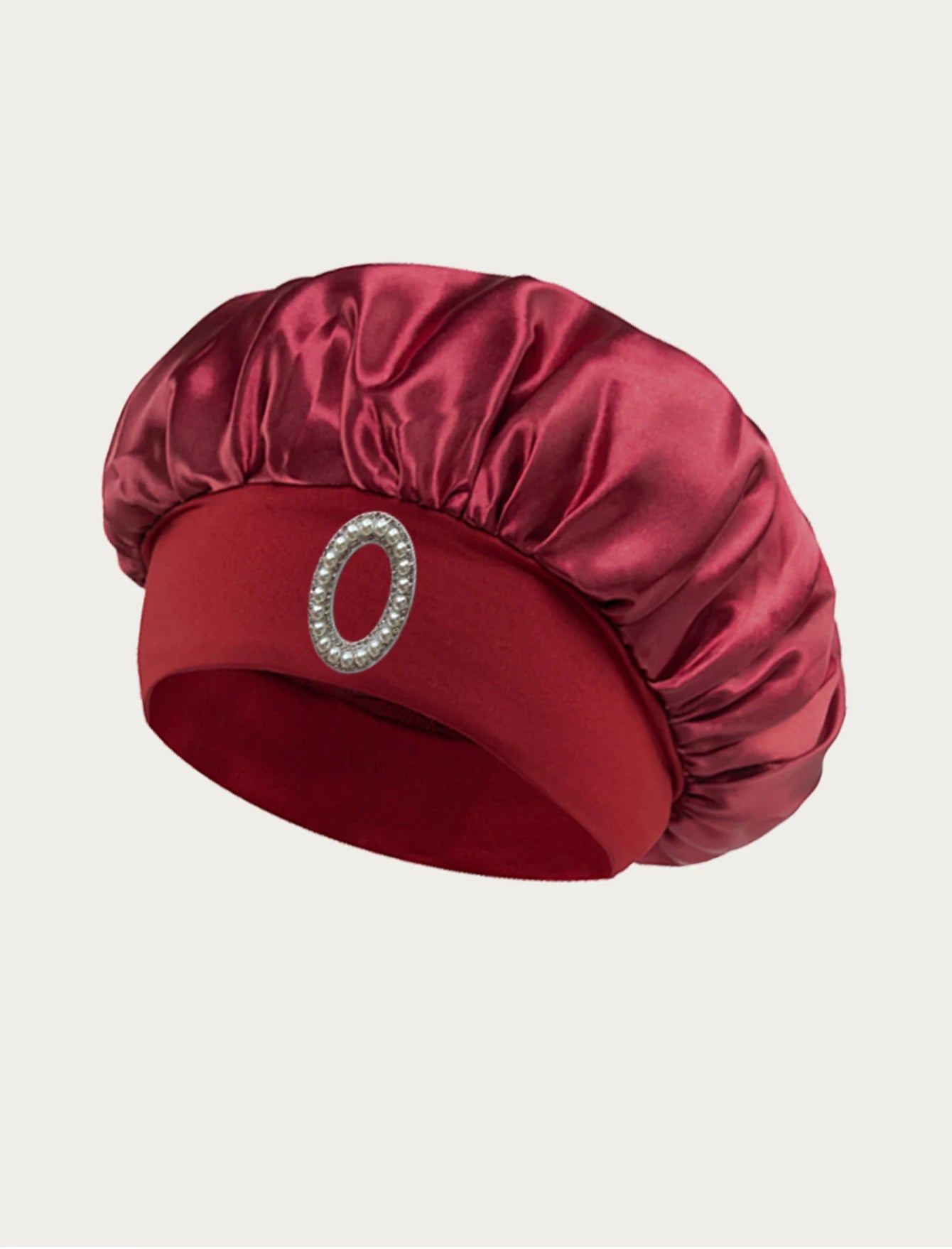1PC Bonnet Printed A-Z Letter Personalization Hair Caps For Sleeping Satin Wide Brimmed Eastic Cap For Curly And Straight Hair
