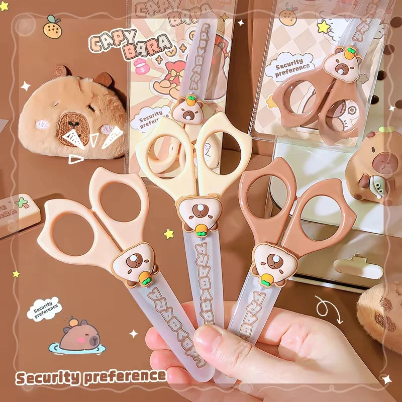 Capybara Scissors Set for School - Cute & Practical