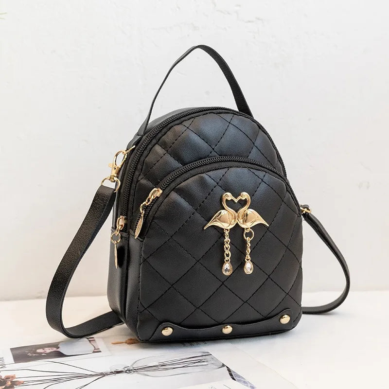 Cute Mini Backpack for Women – PU Leather Crossbody & Shoulder Bag