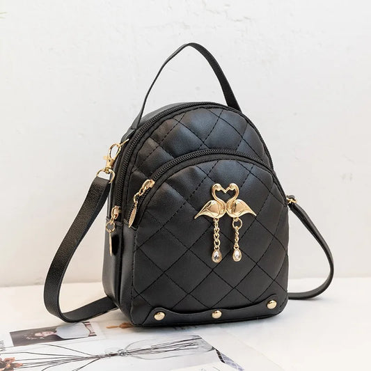 Cute Mini Backpack for Women – PU Leather Crossbody & Shoulder Bag