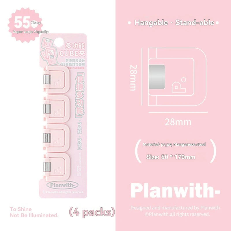 Multifunctional Mini Folder Clips – Cute Back-to-School Paper Organizer (Set of 4-6)