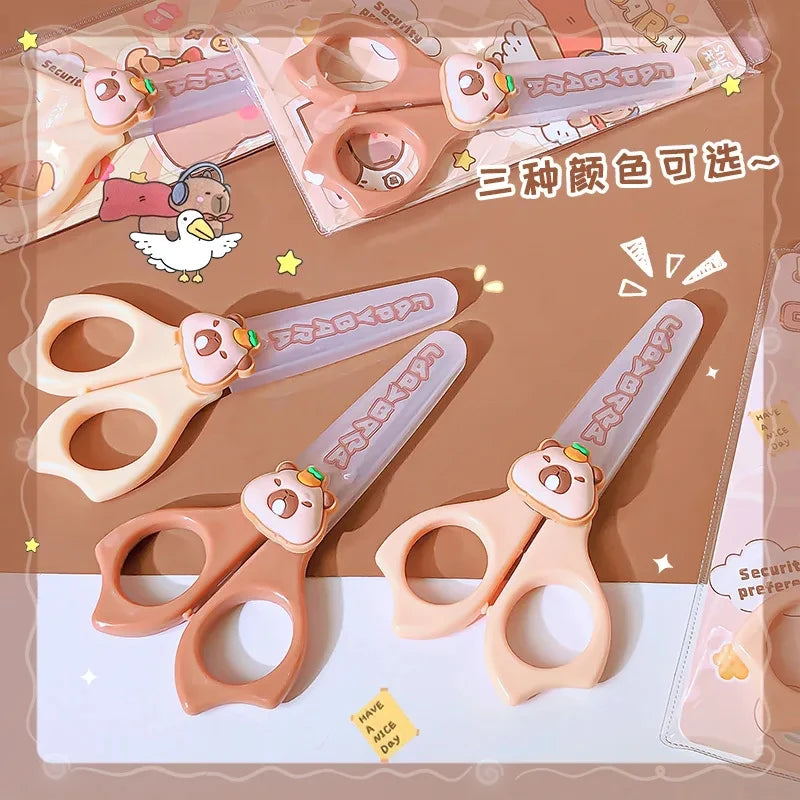 Capybara Scissors Set for School - Cute & Practical