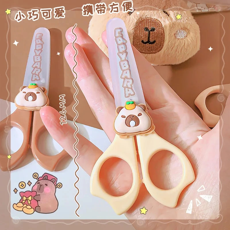 Capybara Scissors Set for School - Cute & Practical