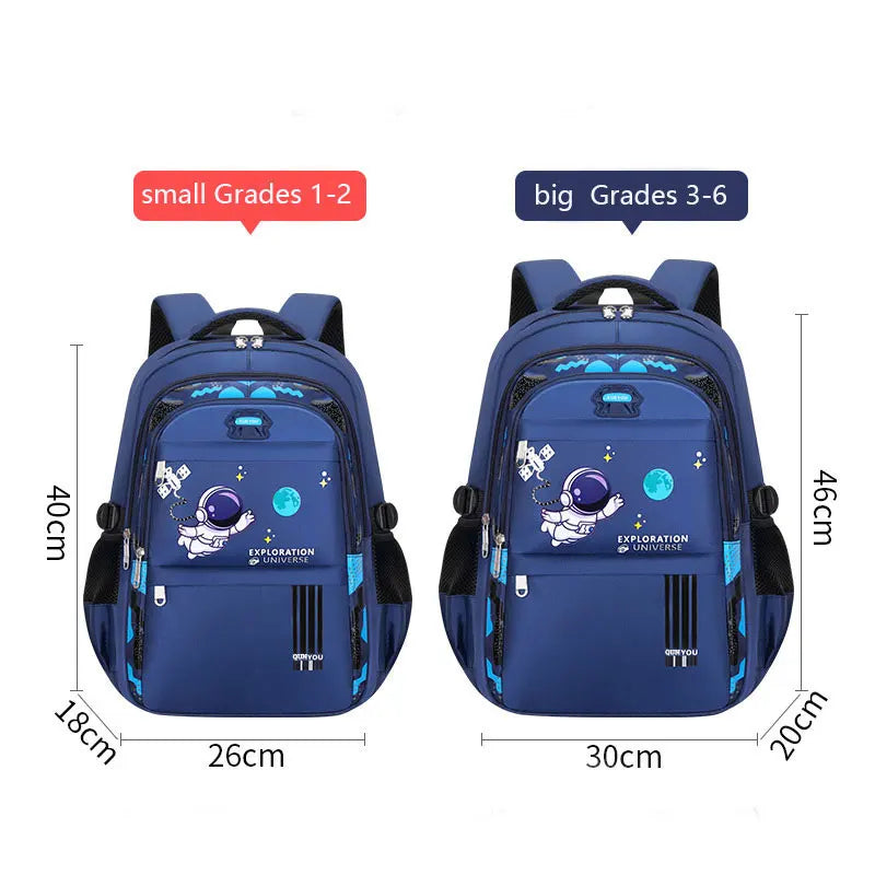 Kids Astronaut Backpack – Waterproof School Bag for Boys (Ages 7-13)