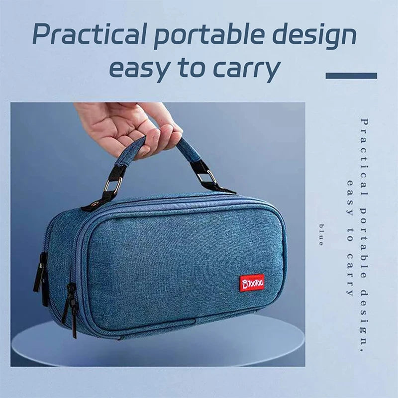 Large Capacity Pencil Case – Multifunctional Stationery Bag for School & Office