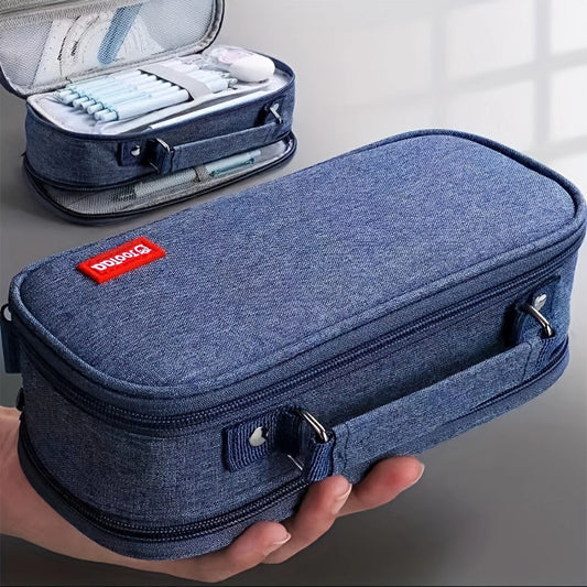 Large Capacity Pencil Case – Multifunctional Stationery Bag for School & Office