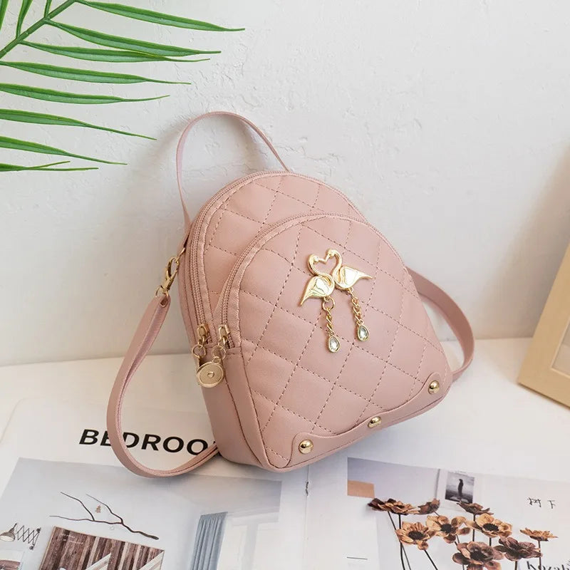 Cute Mini Backpack for Women – PU Leather Crossbody & Shoulder Bag
