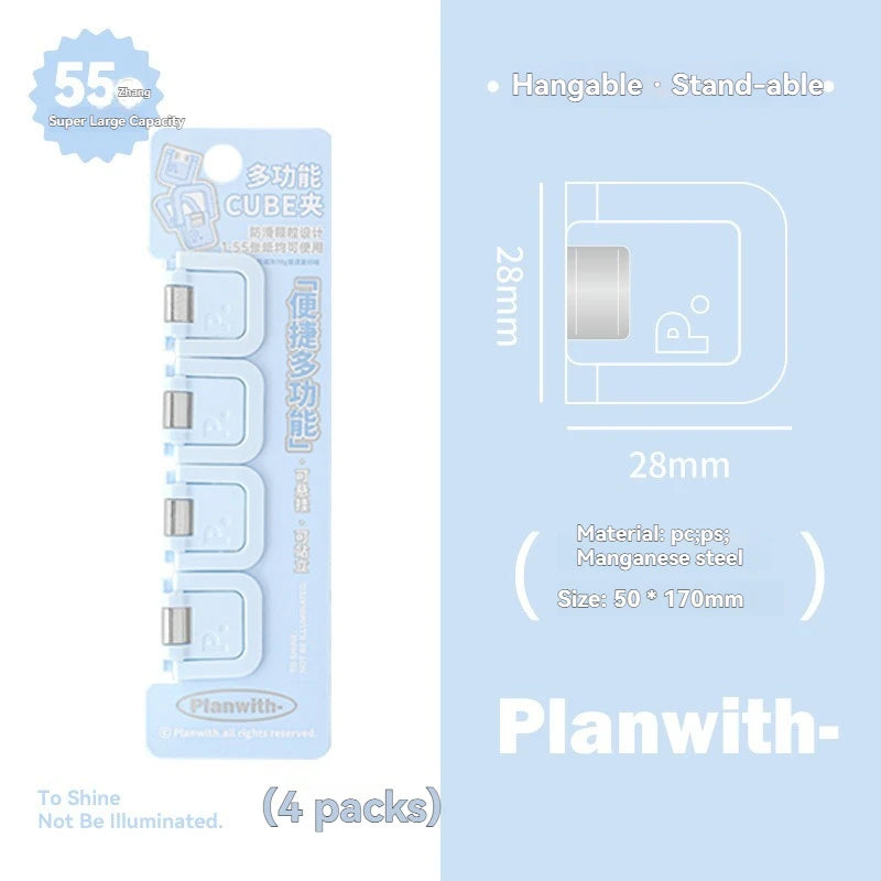 Multifunctional Mini Folder Clips – Cute Back-to-School Paper Organizer (Set of 4-6)