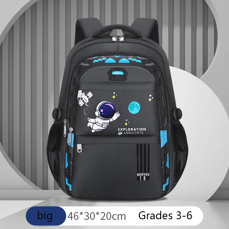 Kids Astronaut Backpack – Waterproof School Bag for Boys (Ages 7-13)