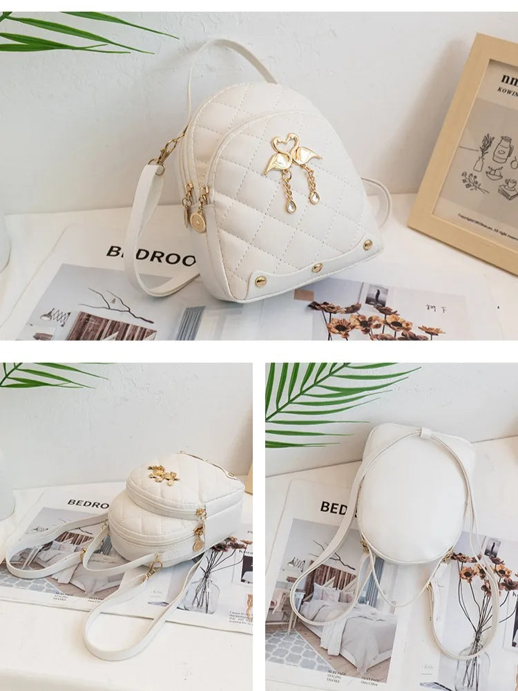 Cute Mini Backpack for Women – PU Leather Crossbody & Shoulder Bag
