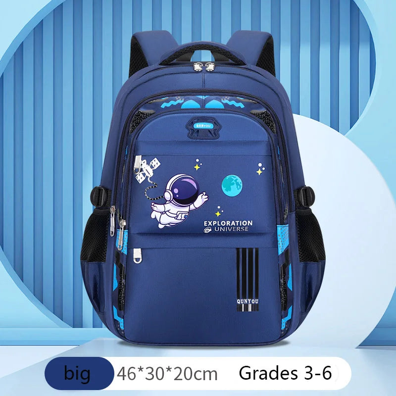 Kids Astronaut Backpack – Waterproof School Bag for Boys (Ages 7-13)
