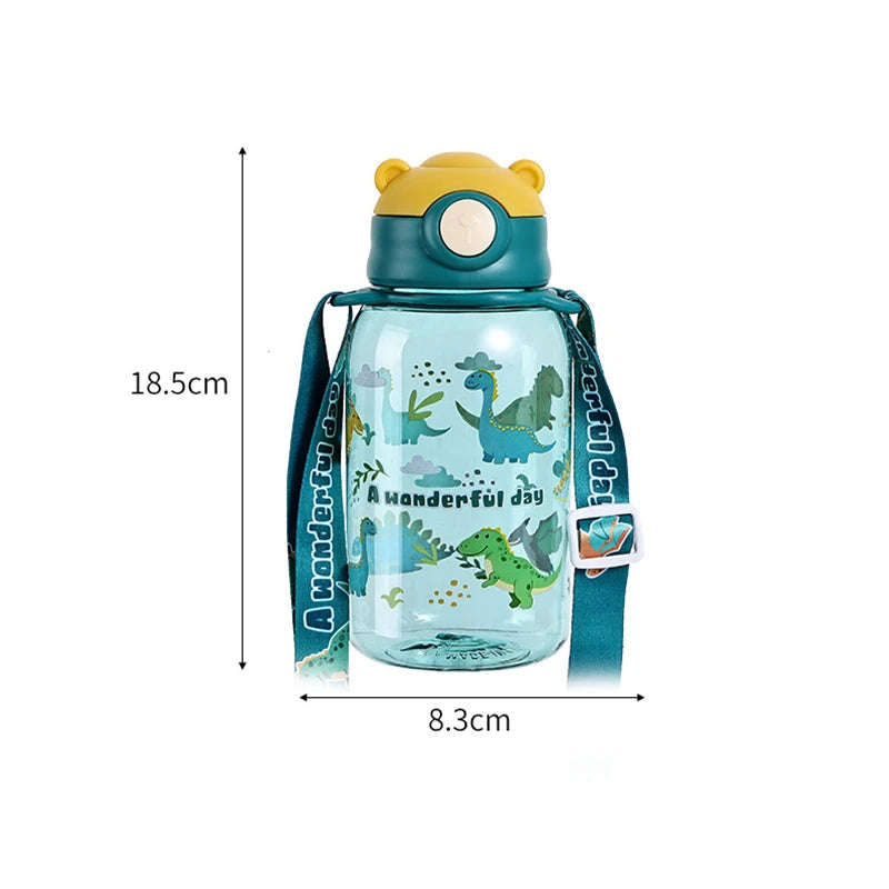 Kids Water Bottle Straw Spill Proof & Easy to carry