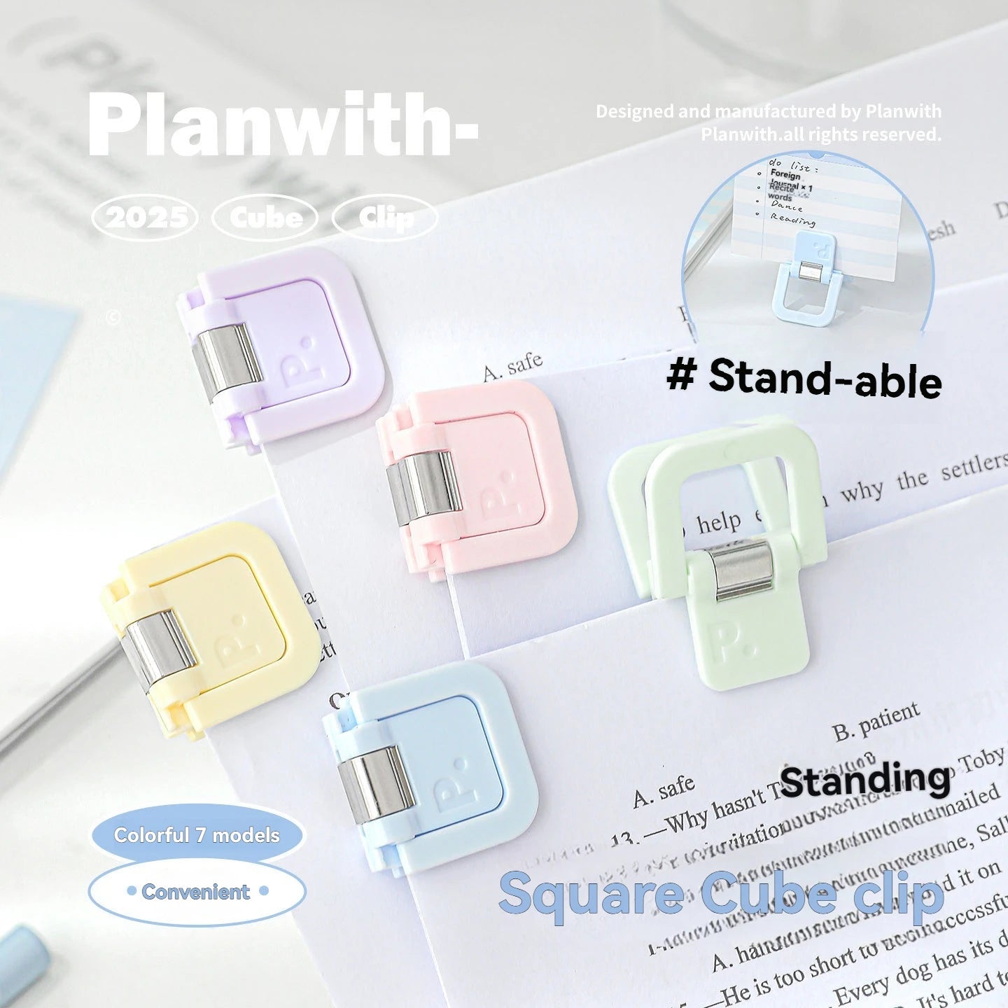 Multifunctional Mini Folder Clips – Cute Back-to-School Paper Organizer (Set of 4-6)