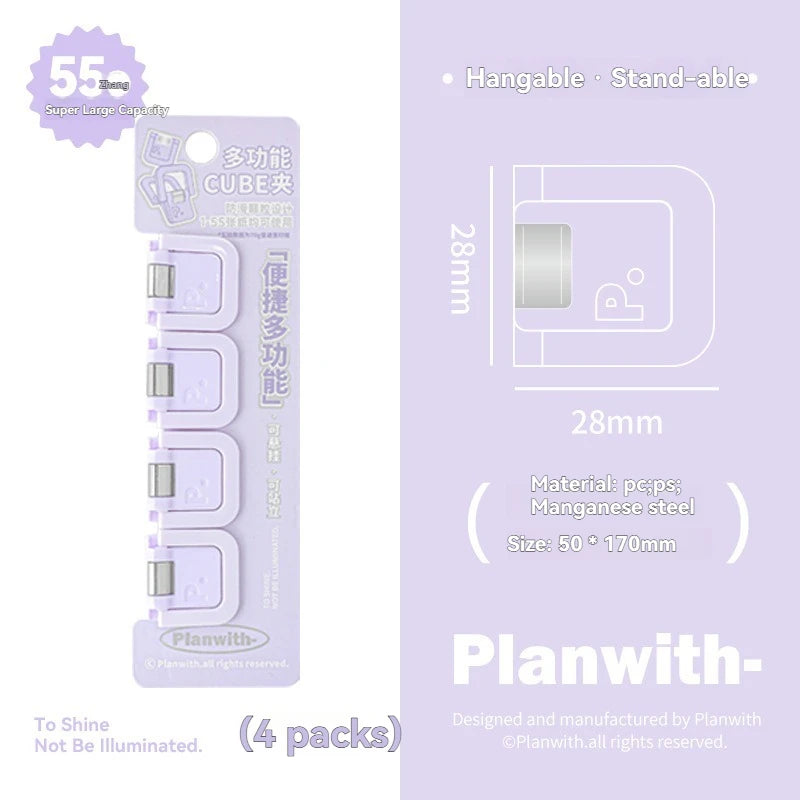 Multifunctional Mini Folder Clips – Cute Back-to-School Paper Organizer (Set of 4-6)