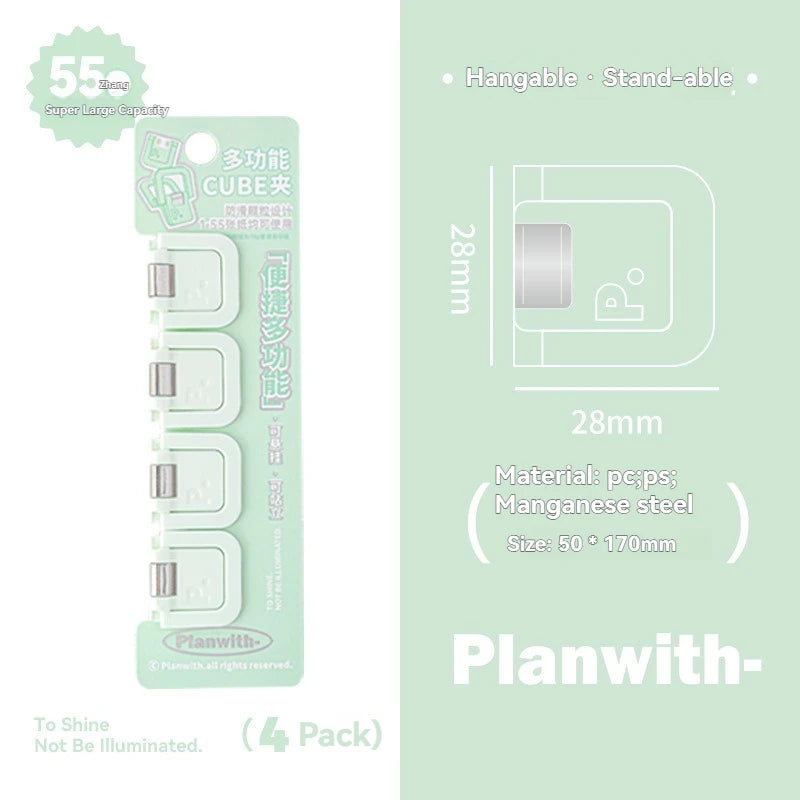 Multifunctional Mini Folder Clips – Cute Back-to-School Paper Organizer (Set of 4-6)