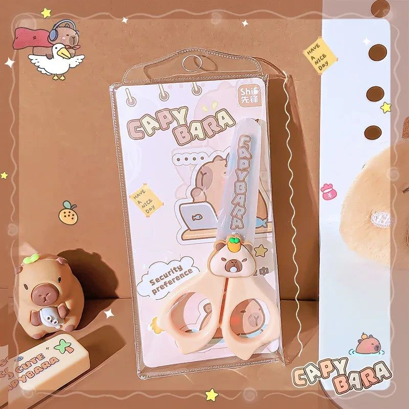 Capybara Scissors Set for School - Cute & Practical