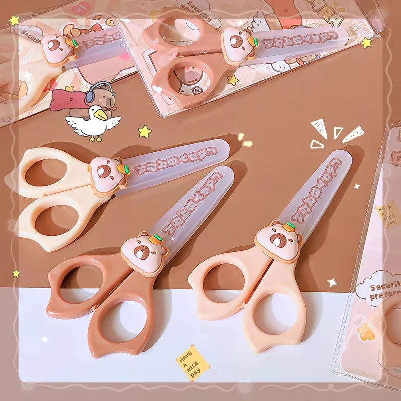 Capybara Scissors Set for School - Cute & Practical