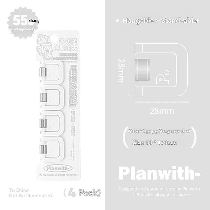 Multifunctional Mini Folder Clips – Cute Back-to-School Paper Organizer (Set of 4-6)