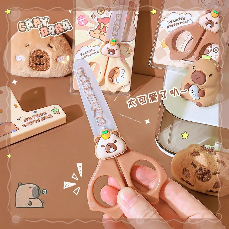 Capybara Scissors Set for School - Cute & Practical