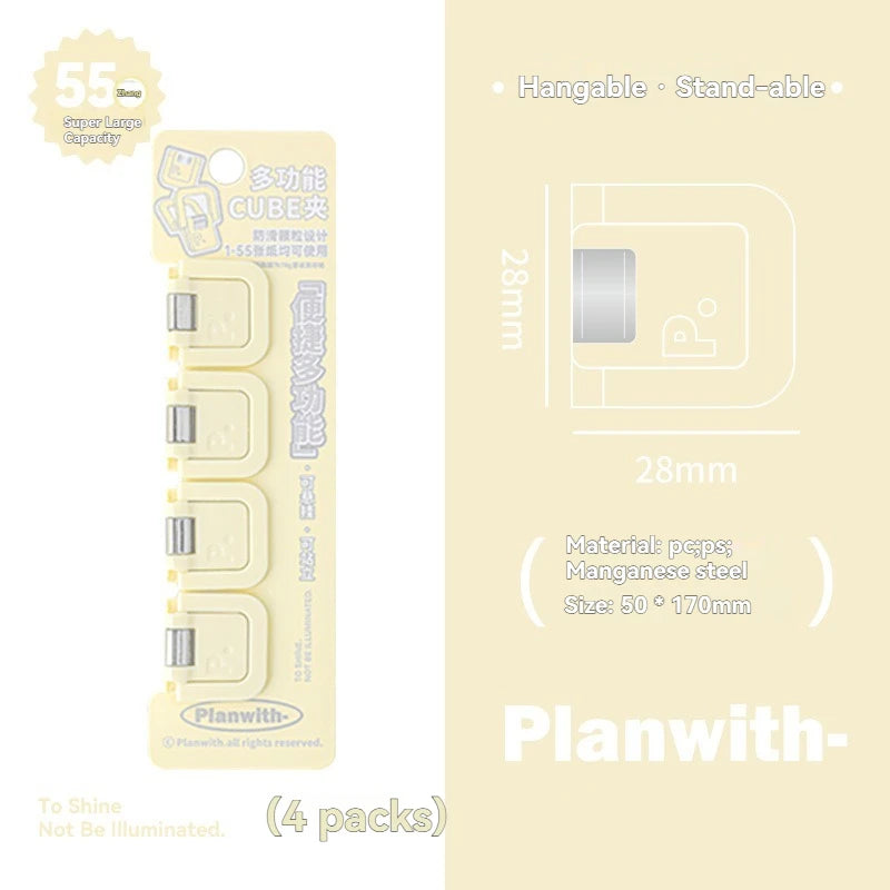 Multifunctional Mini Folder Clips – Cute Back-to-School Paper Organizer (Set of 4-6)