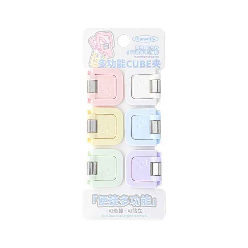 Multifunctional Mini Folder Clips – Cute Back-to-School Paper Organizer (Set of 4-6)