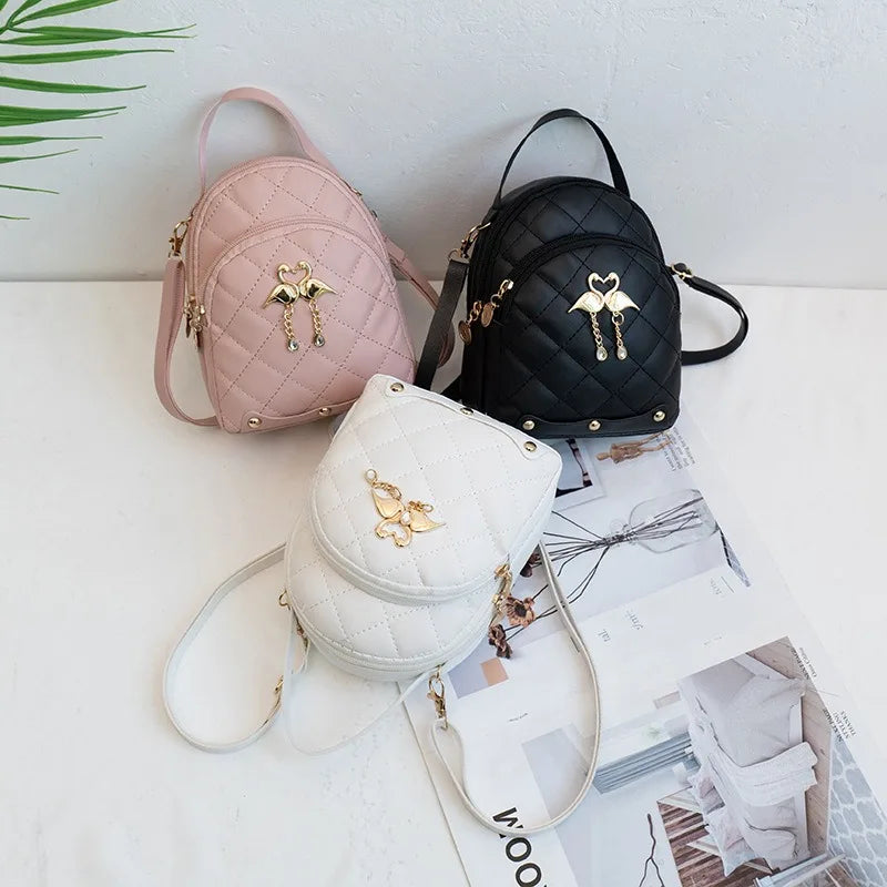 Cute Mini Backpack for Women – PU Leather Crossbody & Shoulder Bag
