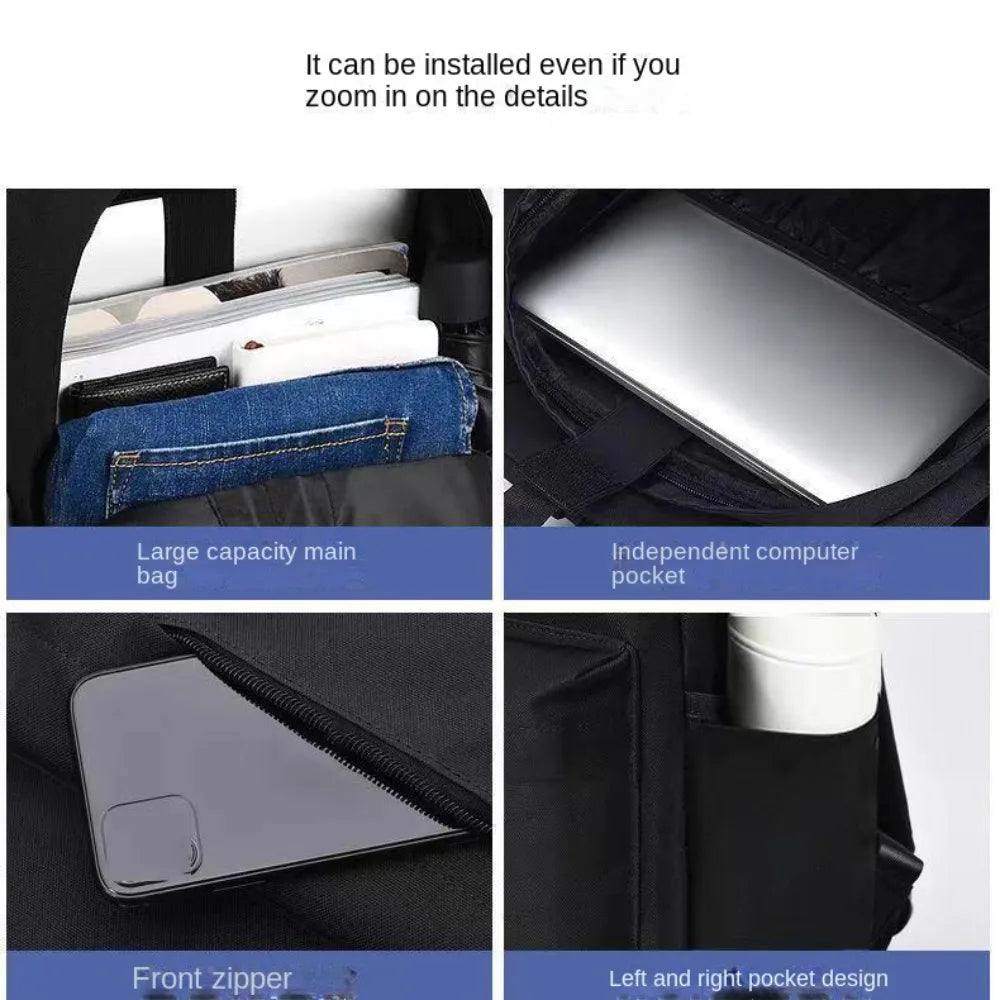Minimalist Backpack – Large Capacity School, Travel & Laptop Bag (Unisex)