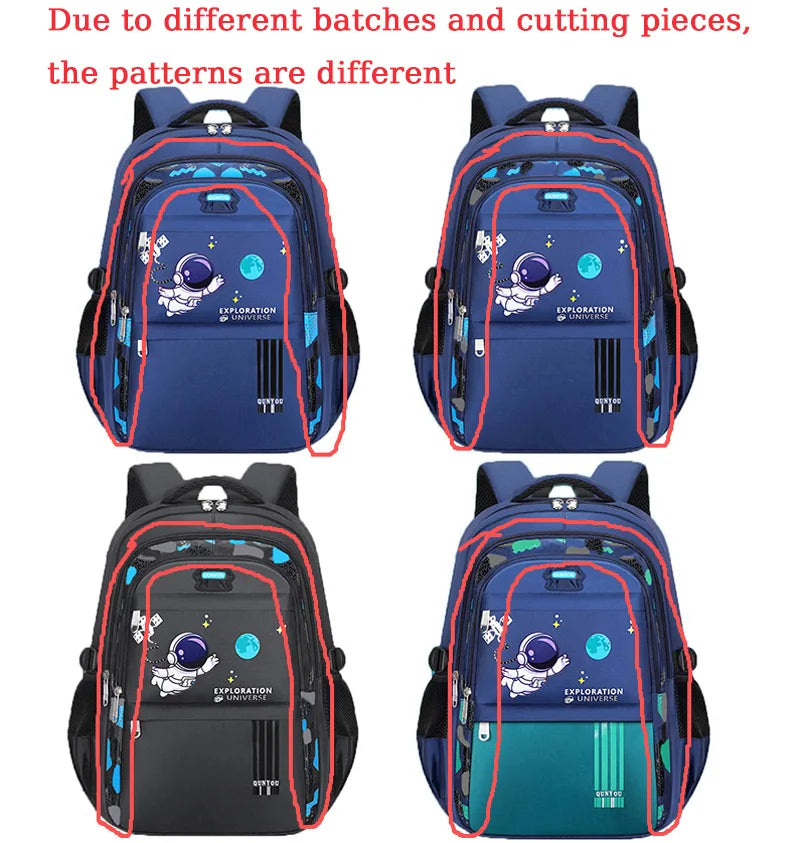 Kids Astronaut Backpack – Waterproof School Bag for Boys (Ages 7-13)