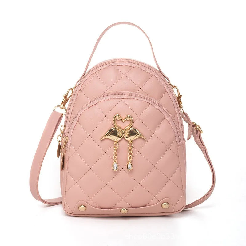 Cute Mini Backpack for Women – PU Leather Crossbody & Shoulder Bag