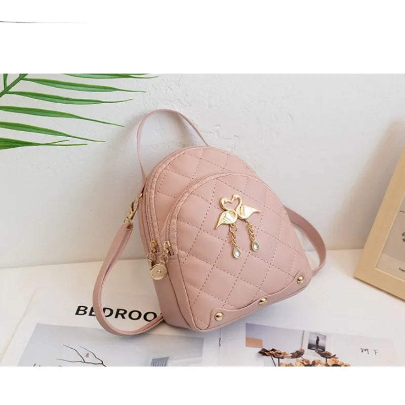 Cute Mini Backpack for Women – PU Leather Crossbody & Shoulder Bag