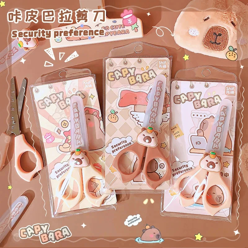 Capybara Scissors Set for School - Cute & Practical