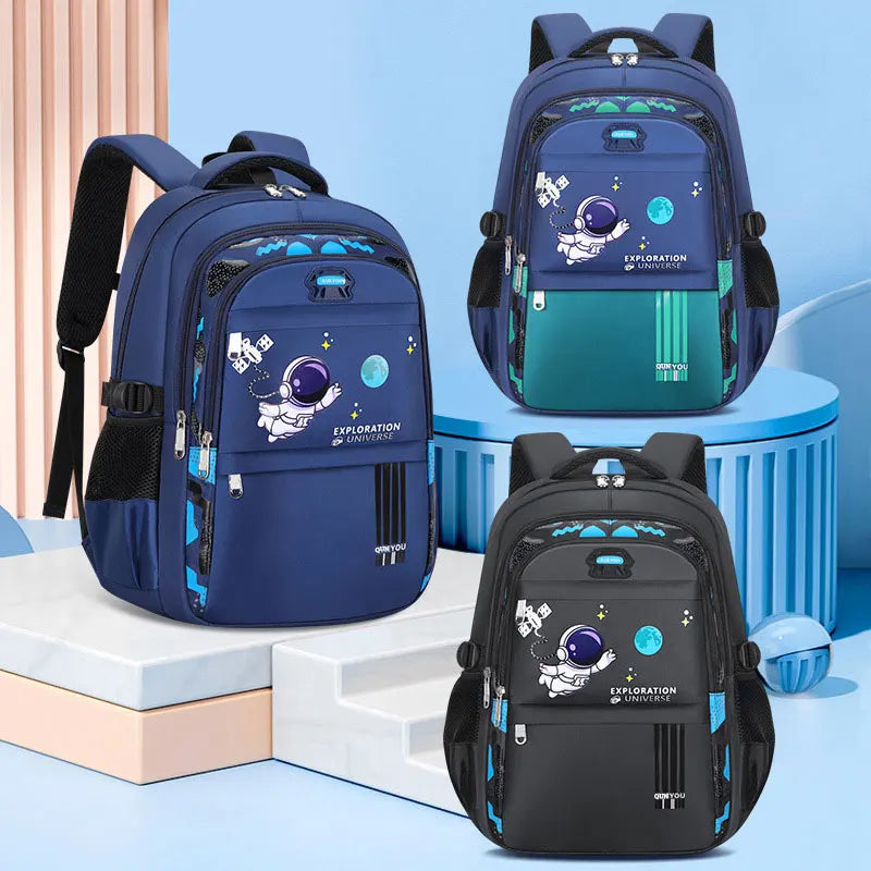 Kids Astronaut Backpack – Waterproof School Bag for Boys (Ages 7-13)