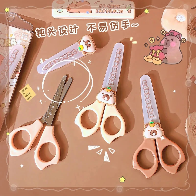 Capybara Scissors Set for School - Cute & Practical