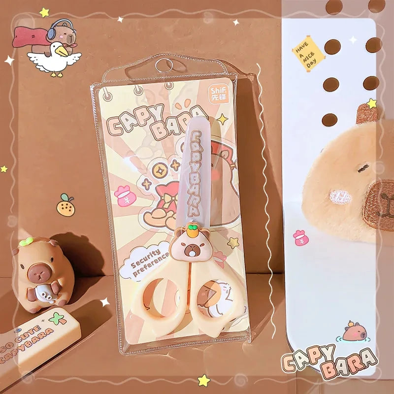 Capybara Scissors Set for School - Cute & Practical