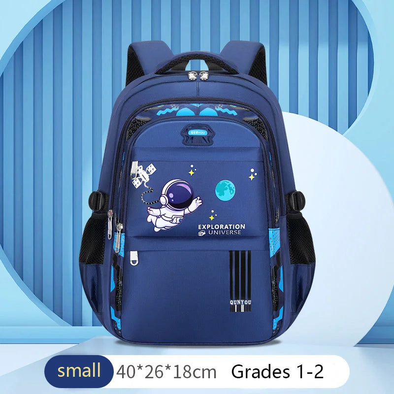 Kids Astronaut Backpack – Waterproof School Bag for Boys (Ages 7-13)