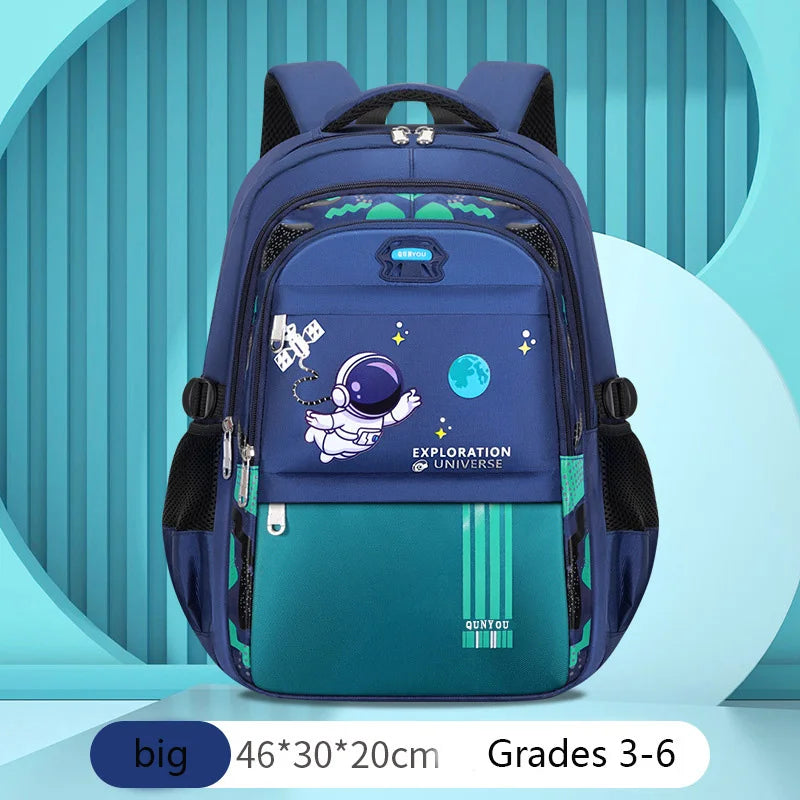 Kids Astronaut Backpack – Waterproof School Bag for Boys (Ages 7-13)